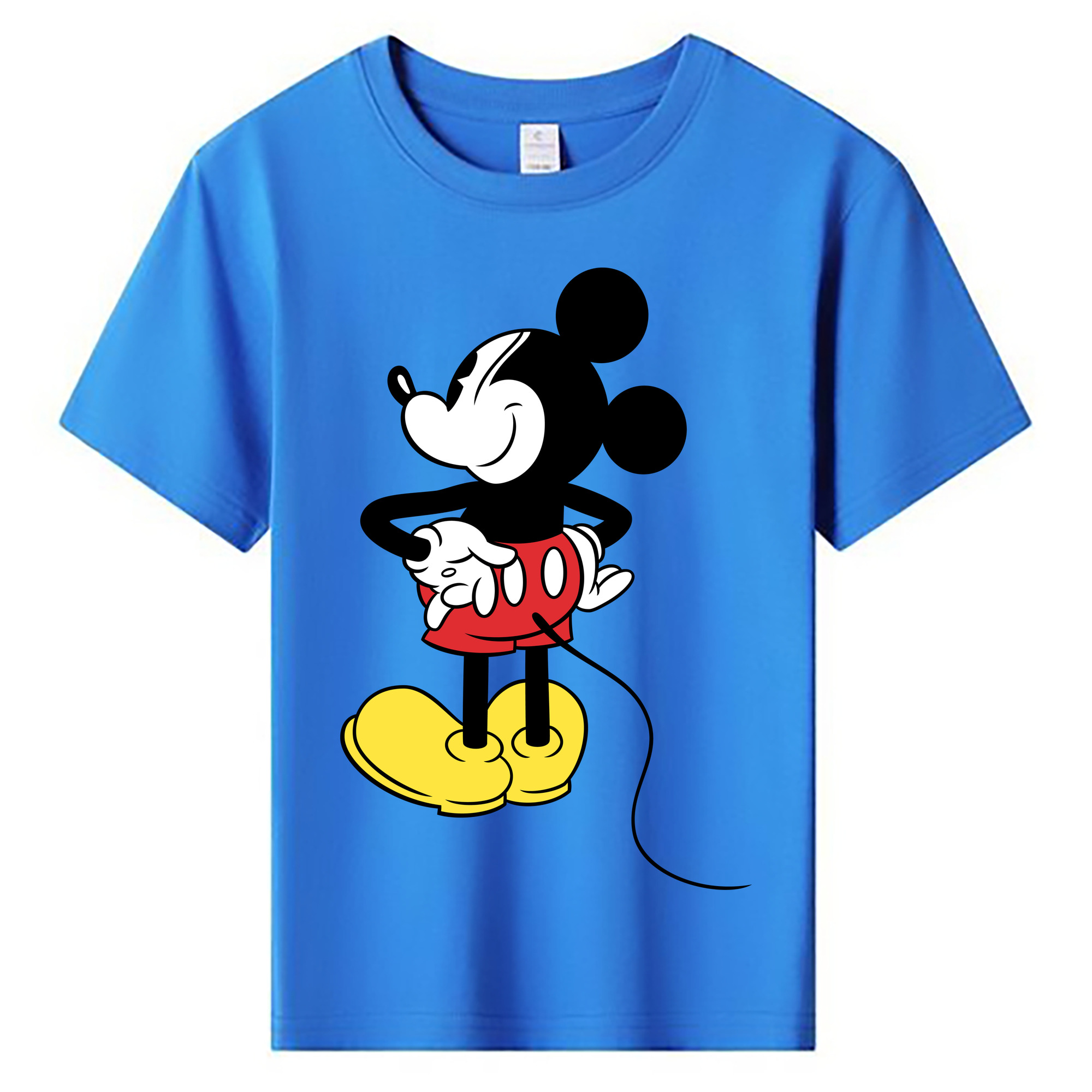 ミッキーマウス Mickey Mouse 綿100％キッズTシャツ（フロントプリント）